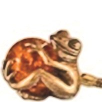 Лягушка с шаром - брелок